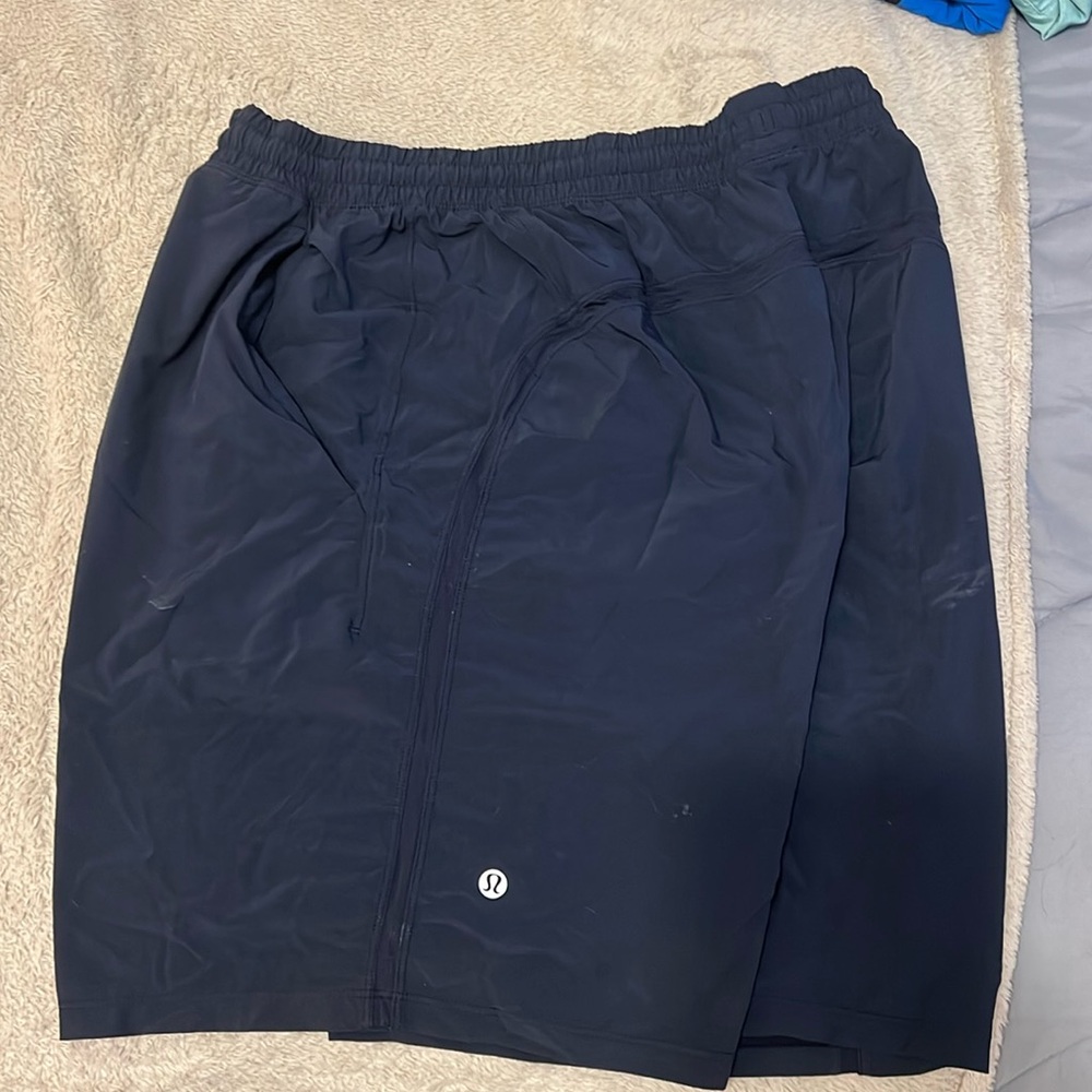 Navy blue LuluLemon Athletic Shorts. Size XL.